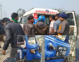 बारामा सवारी दुर्घटनामापरी २ जना घाइते