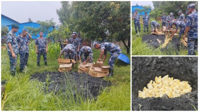 सशस्त्र प्रहरी पर्साद्वारा ३ लाख मुल्य बराबरको कुखुराको चल्ला नष्ट