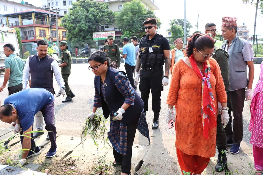 विश्व वातावरण दिवसको अवसरमा भरतपुरमा बृहत सरसफाई तथा वृक्षरोपण कार्यक्रम