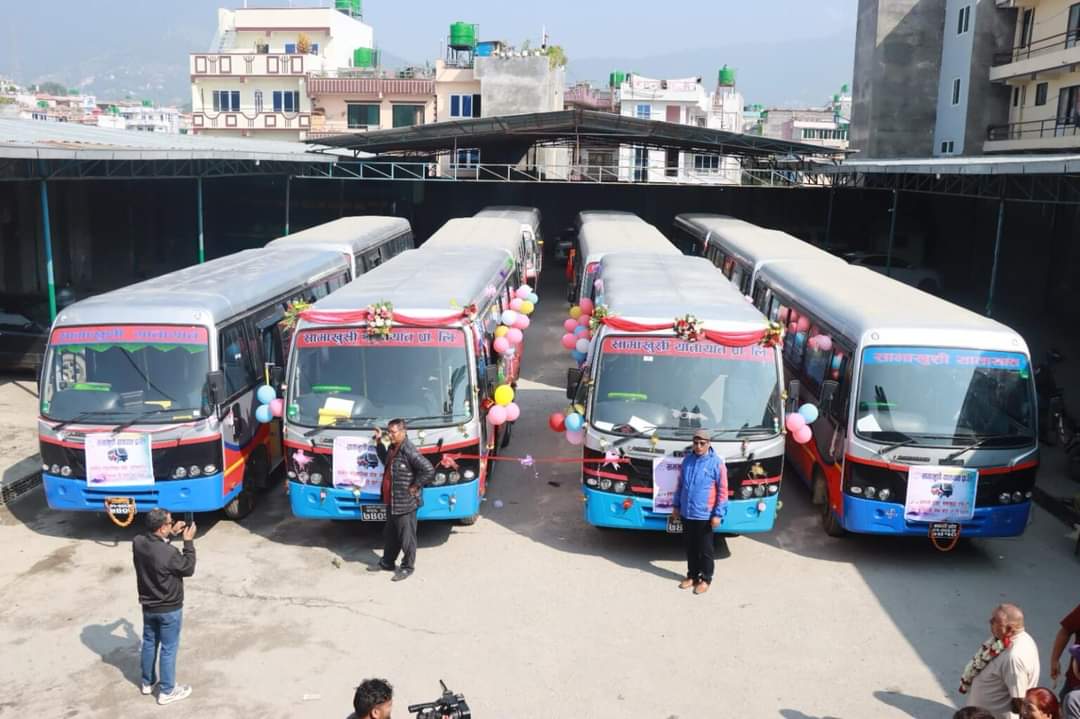 सामाखुसी यातायातद्वारा ७ करोड लगानीमा १५ बस सञ्चालन